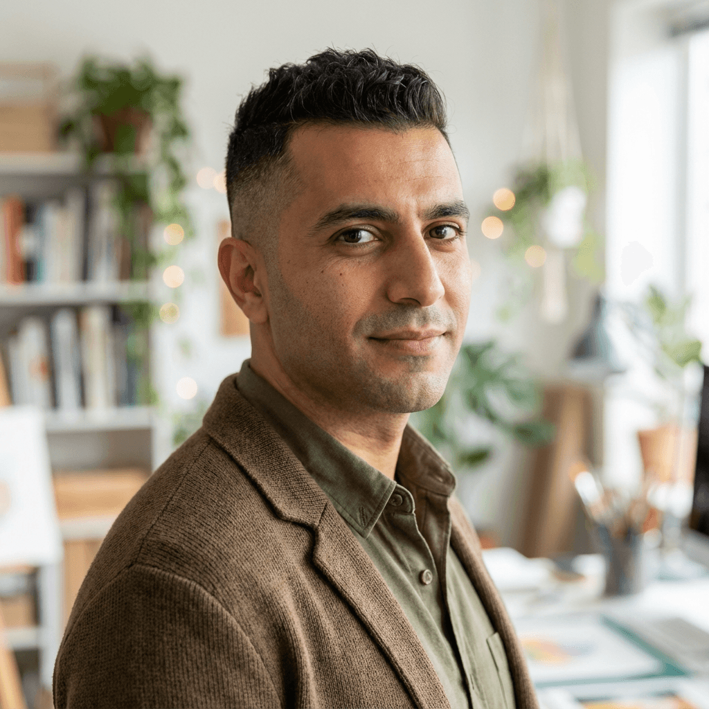 Managing Editor at desk